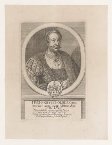 Portret van Heinrich Göldlin by Johannes Meyer (II)