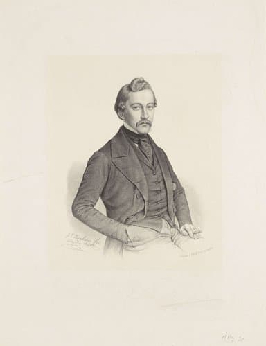 Portret van een onbekende man, mogelijk J. van Slingelandt by Johann Peter Berghaus