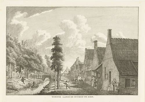 Dorpsgezicht te Winsum by Carel Frederik Bendorp (I)