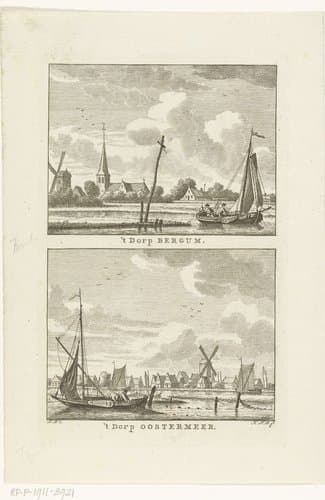 't Dorp Oostermeer by Carel Frederik Bendorp (I)