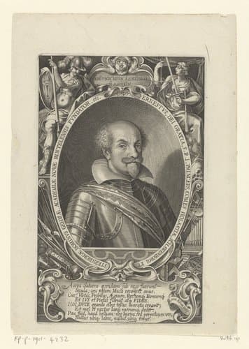 Portret van Ernst von Holstein-Schaumburg by Lucas Kilian