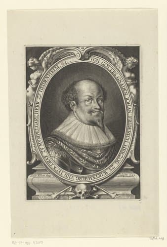 Portret van Johann Friedrich von Württemberg by Lucas Kilian