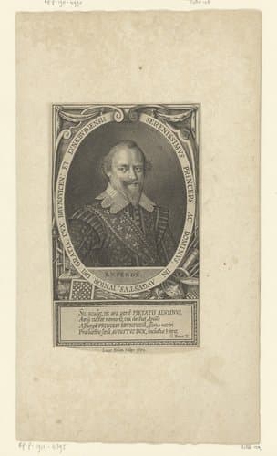 Portret van August von Braunschweig-Lüneburg by Lucas Kilian