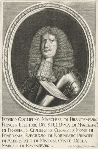 Portret van keurvorst Frederik Willem van Brandenburg