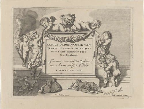 Spelende putti by anonymous