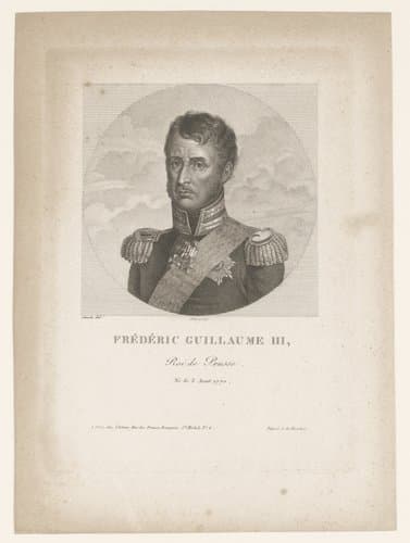 Frédéric Guillaume III, Roi de Prusse. by Koenig