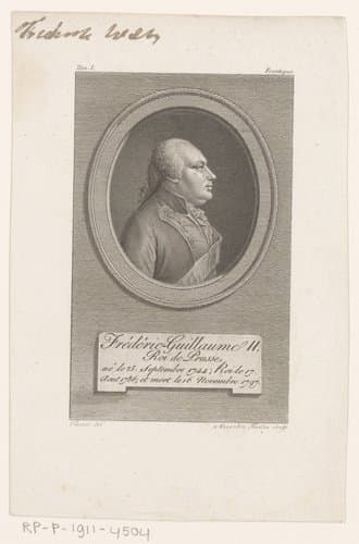 Portret van koning Frederik Willem II van Pruisen
