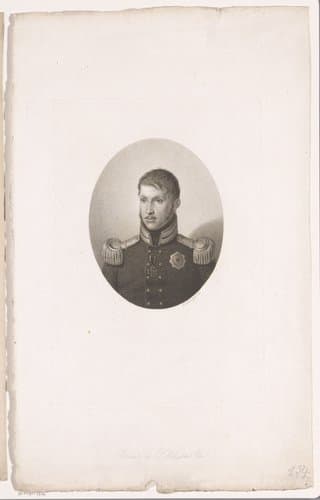 Portret van Friedrich Wilhelm III by Friedrich Wilhelm Bollinger