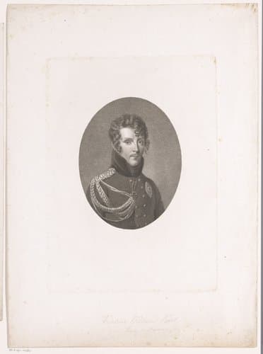 Portret van Friedrich Wilhelm Karl van Pruisen by Friedrich Wilhelm Bollinger
