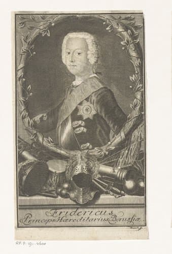 Portret van Frederik de Grote als kroonprins by Georg Paul Busch