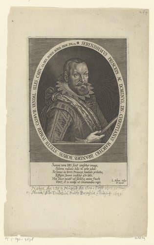 Portret van Christian von Brandenburg-Kulmbach by Lucas Kilian