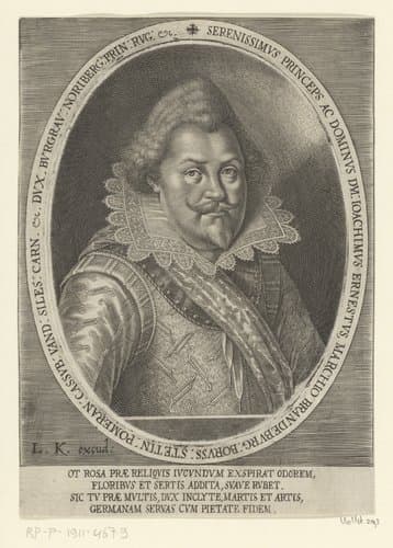 Portret van Joachim Ernst von Brandenburg-Ansbach by Lucas Kilian