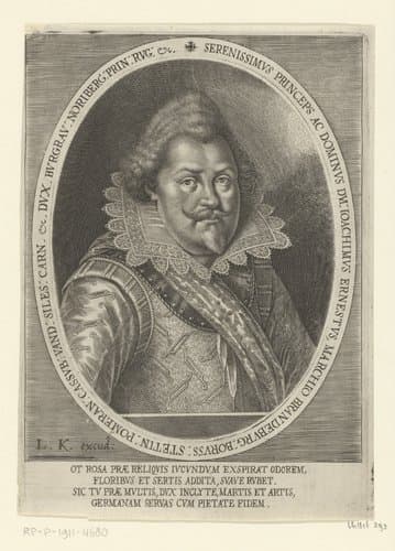 Portret van Joachim Ernst von Brandenburg-Ansbach by Lucas Kilian