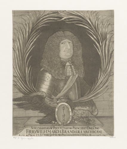 Portret van Frederik Willem keurvorst van Brandenburg by Christoph Metzger