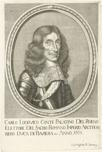 Portret van Karel Lodewijk, keurvorst van de Palts by Cornelis Meyssens