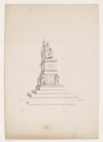 Denkmahl S.M. des Königs Max Joseph by Julius Cäsar Thäter