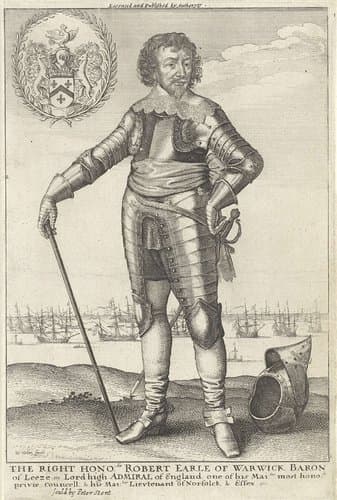 Portret van Robert Rich by Wenceslaus Hollar