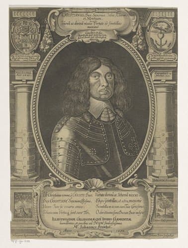 Portret van Christian I van Saksen by Johann Dürr