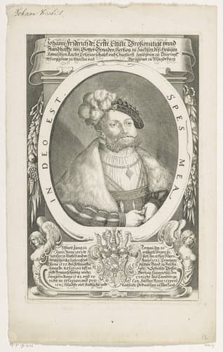 Portret van Johan Frederik I van Saksen by Johann Dürr