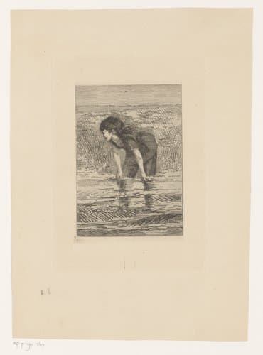 Meisje in de branding by Edmond Lambrichs