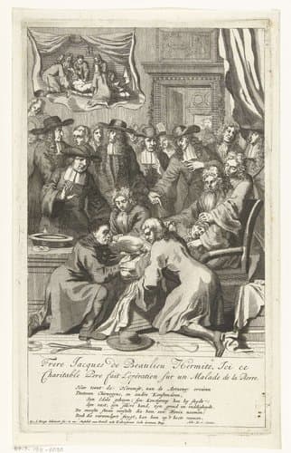 Jacob de Beaulieu opererend voor een groep chirurgijnen