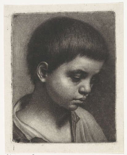 Hoofd van een jongen, naar rechts by Wallerant Vaillant