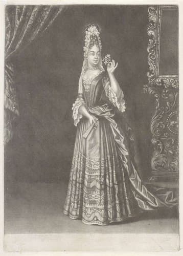 Vrouw met een bloem by Jacob Gole