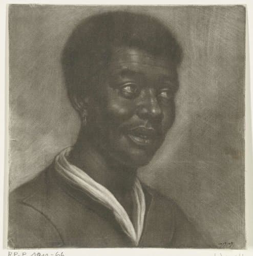 Buste van een donkere man by Wallerant Vaillant
