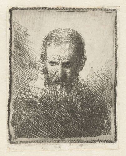 Borstbeeld van een oude man by Jan Lievens