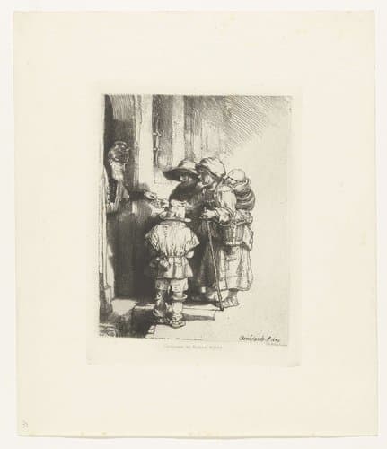 Bedelaars by Johannes Arnoldus Boland