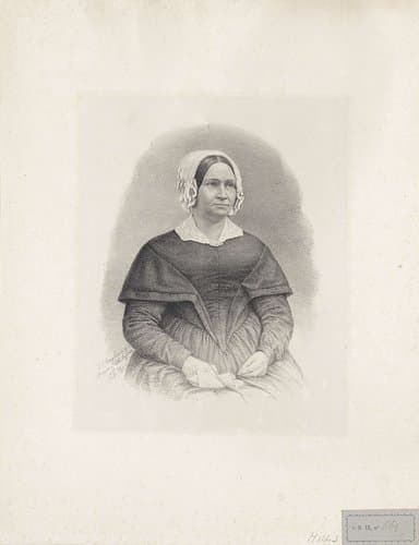 Portret van Anna Louisa Geertruida Bosboom-Toussaint by Johann Peter Berghaus