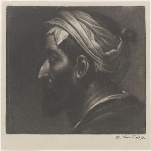Hoofd van een man met een tulband by Wallerant Vaillant