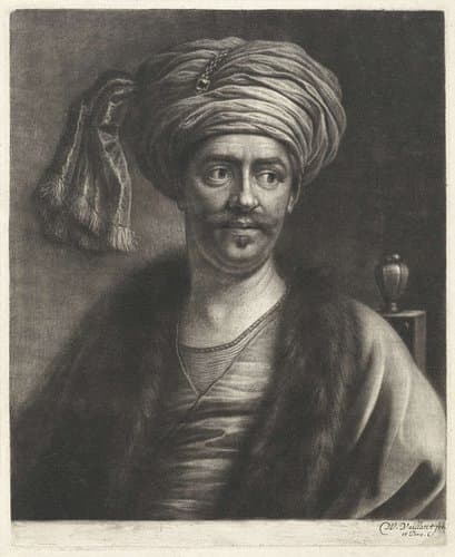 Portret van Süleyman II, sultan van het Ottomaanse Rijk by Wallerant Vaillant
