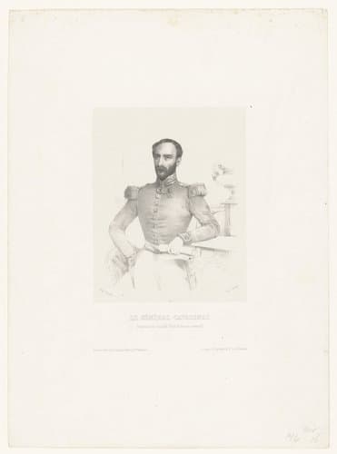 Portret van generaal Louis Eugène Cavaignac by anonymous; Marie Alexandre Alophe