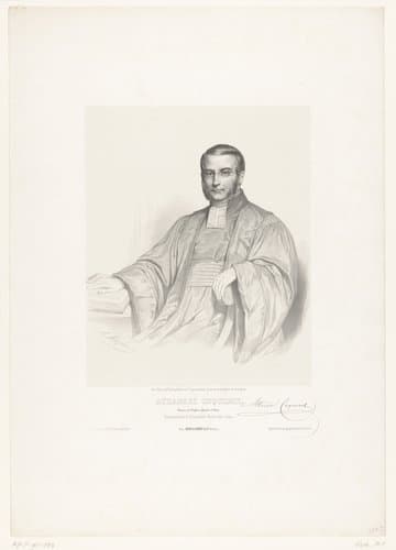 Athanase Coquerel. Pasteur de l'eglise réformée de Paris. représentant à l'Assemblée nationale (Seine) by Marie Alexandre Alophe