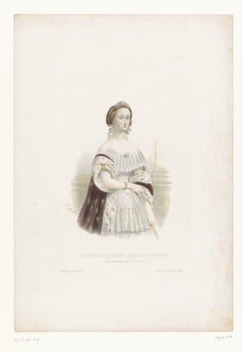 Portret van Eugénie de Montijo by Marie Alexandre Alophe