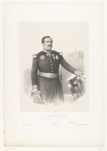 Portret van generaal Élie-Frédéric Forey by Marie Alexandre Alophe
