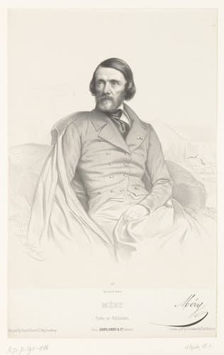 Portret van de schrijver en journalist Joseph Méry by Marie Alexandre Alophe