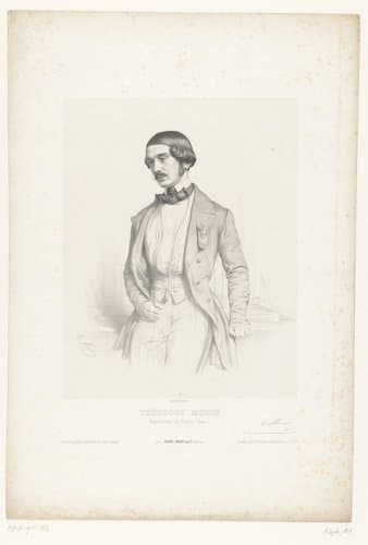 Portret van de policitus Théodore Morin by Marie Alexandre Alophe