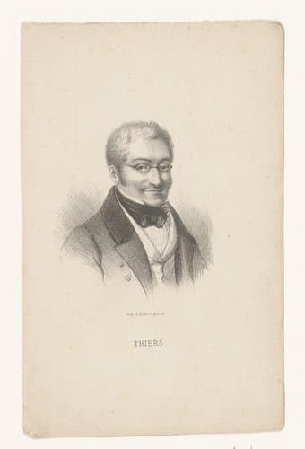 Portret van Adolphe Thiers by Marie Alexandre Alophe; Jean-Ernest Aubert