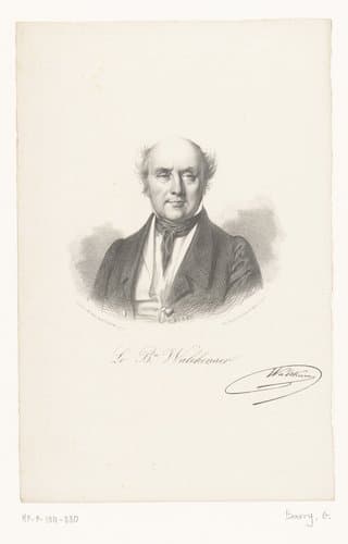 Portret van baron Charles Athanase Walckenaer by Gustave Barry