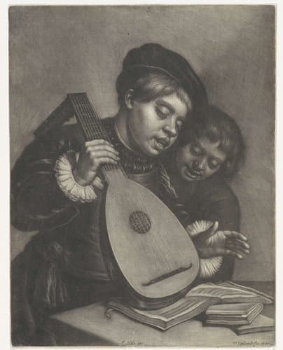 Twee zingende jongens by Wallerant Vaillant