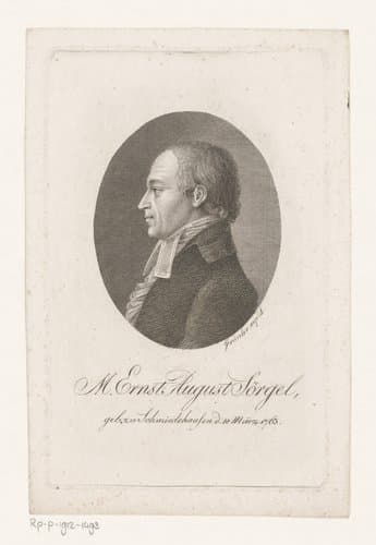 Portret van Ernst August Sörgel by Karl Heinrich Grünler