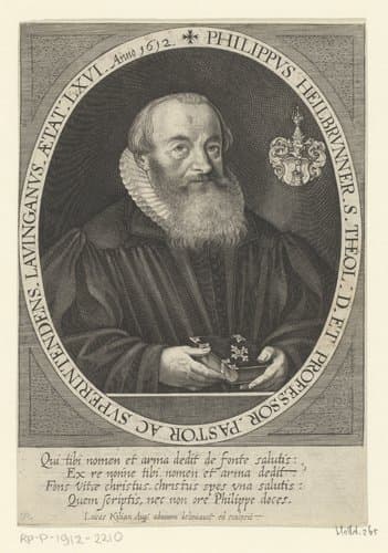 Portret van Philipp Heilbrunner by Lucas Kilian