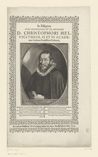 Portret van Christoph Helwig by Lucas Kilian