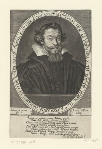 Portret van Matthias Hoë van Hoënegg by Lucas Kilian