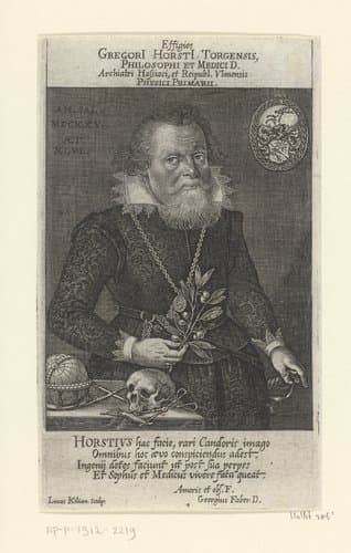 Portret van Gregor Horst op 46-jarige leeftijd by Lucas Kilian