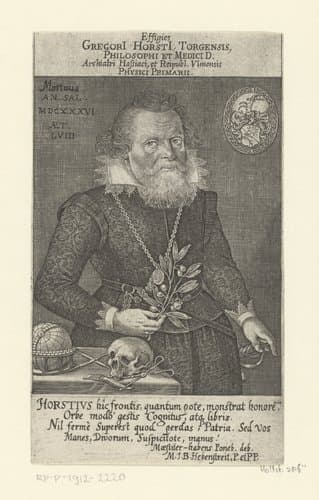 Portret van Gregor Horst op 58-jarige leeftijd by Lucas Kilian