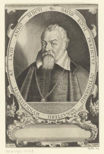 Portret van David Koch by Lucas Kilian