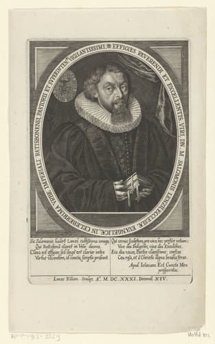 Portret van Salomon Lenz by Lucas Kilian